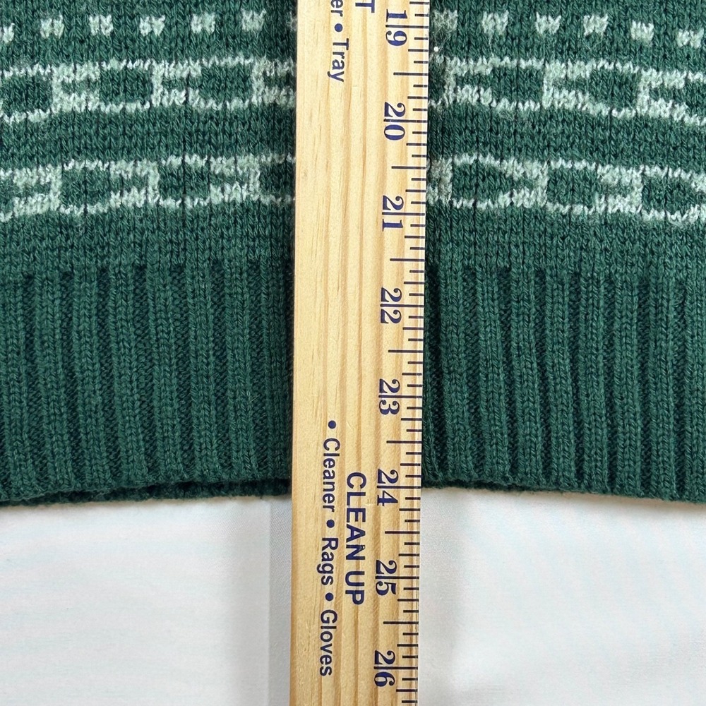 Wonderly Women's Aztec Retro Sweater‎ Green Size 2X Southwest Pattern Cabincore - Picture 6 of 10